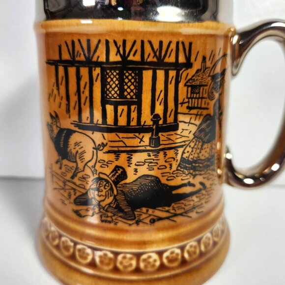 Lord Nelson Ware Beer Stein Mug Elijah Cotton Stafford England Vintage 70s - Picture 2 of 8
